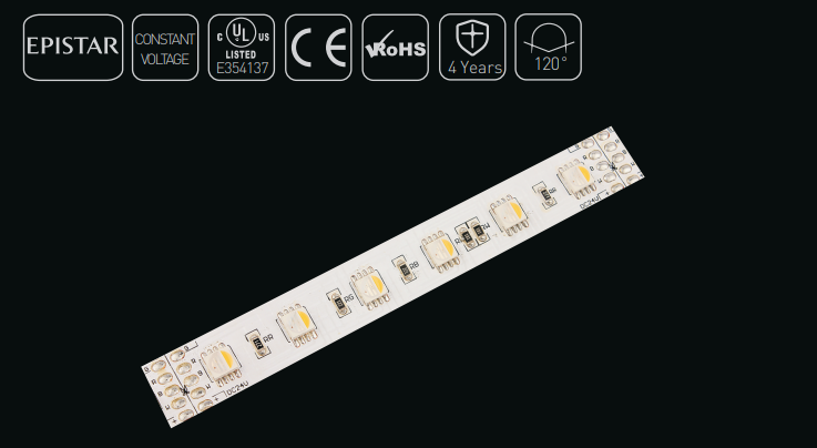 ABI Cool White 4000K Double Density 1200 LED Flexible Light Strip, 120  LED/Meter, 10 Meters / 33 Feet, 24VDC
